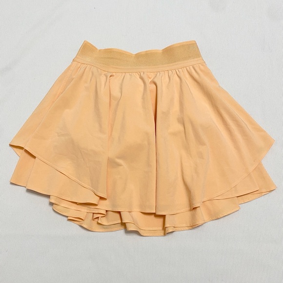 Lululemon Court Rival High-Rise Skirt Skort Long Summer Glow Orange - Picture 1 of 7